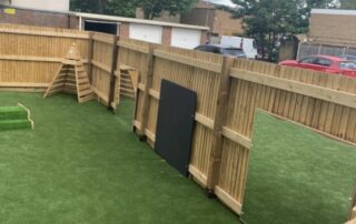 outdoor space at monkey puzzle southgate