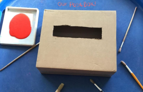 making our own nursery postbox