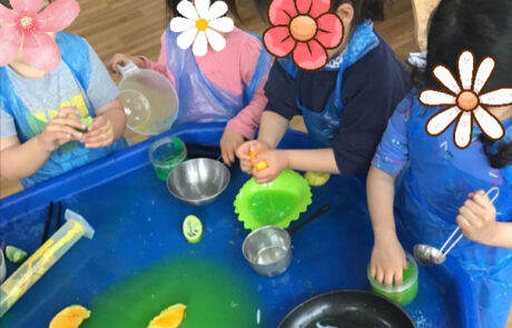 nursery children making their potions