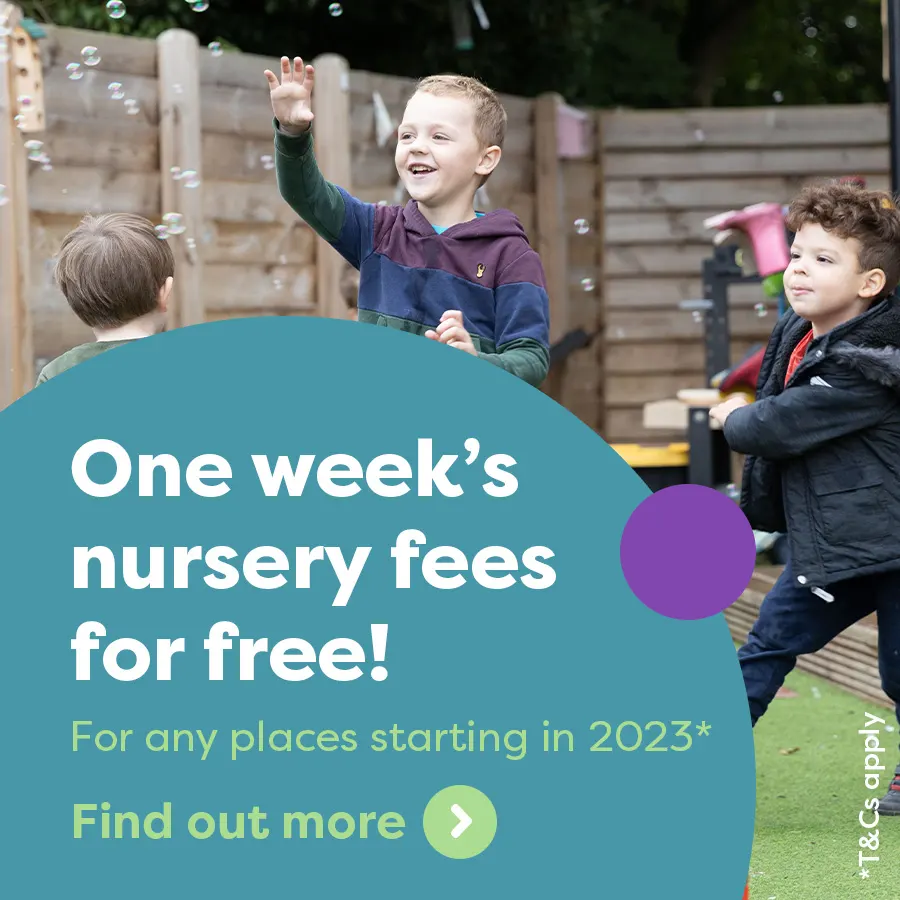 One week's nursery fees free at Monkey Puzzle Southgate